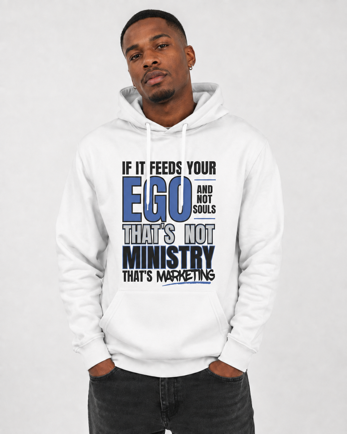 Ego White Hoodie (Unisex)